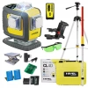 MULTI-LASER KRZYŻOWY NIVEL SYSTEM CL4D-B NIEBIESKI (4 X 360) + Statyw SJJ-M1 EX + Czujnik RD 800 DIGITAL + ŁATA LS-24