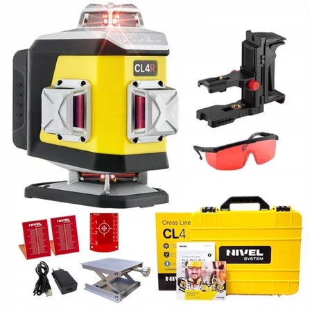 Nivel System CL4R Laser Krzyżowy 4x360 Czerwony