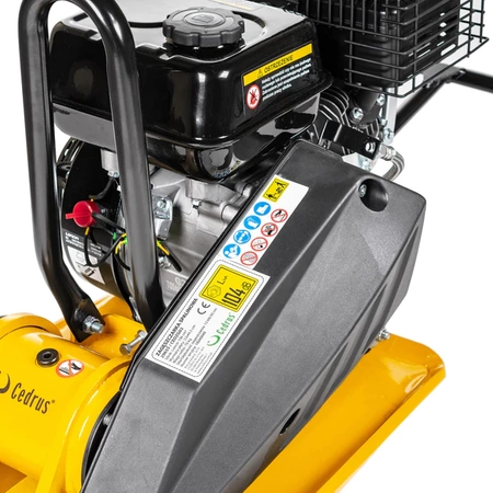 ZAGĘSZCZARKA SPALINOWA CEDRUS ZG02 79kg LONCIN G200F + MATA DO KOSTKI + KOŁA TRANSPORTOWE