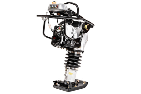 STOPA WIBRACYJNA, ZAGĘSZCZARKA STOPOWA (UBIJAK) 77 KG SKOCZEK CEDRUS ST77H-PRO PROFESSIONAL, 280 MM, 13.7kN, HONDA GXR120 + KOŁA TRANSPORTOWE