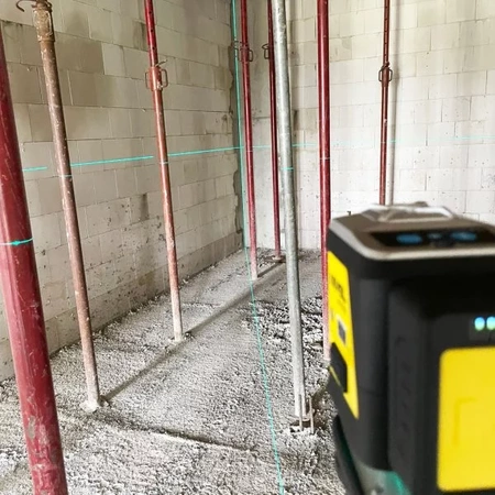 Nivel System CL3B Laser Krzyżowy 3x360 Niebieski + Statyw SJJ-M1 EX + Czujnik CLS-4