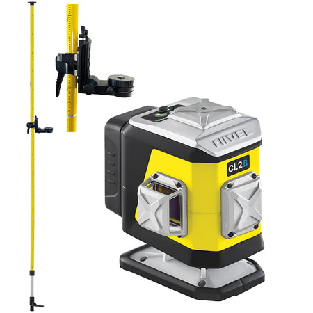Nivel System CL2B Laser Krzyżowy 2x360 NIebieski + Tyczka LP-36