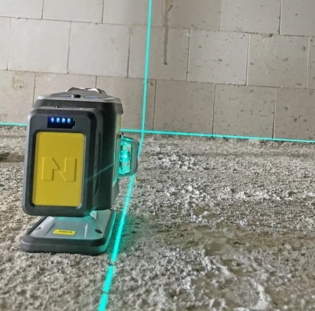 Nivel System CL3B Laser Krzyżowy 3x360 Niebieski + Tyczka LP-36