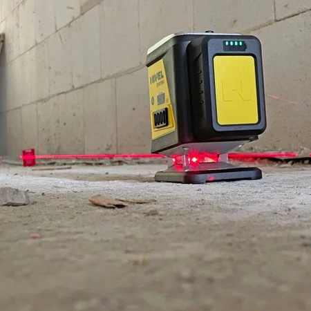 Nivel System CL4R Laser Krzyżowy 4x360 Czerwony + Tyczka LP-36