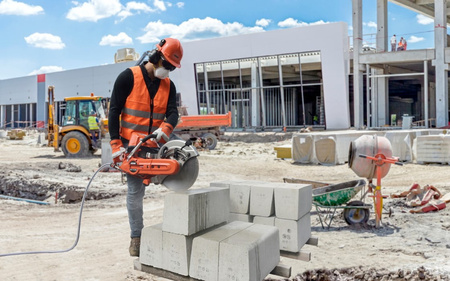 RĘCZNA PRZECINARKA SPALINOWA ECHO CSG-7410ES , (350 MM) GŁĘBOKOŚĆ CIĘCIA 125 MM