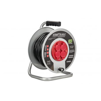 PRZEDŁUŻACZ OGRODOWY BĘBNOWY 3x2.5mm 30M KD4021