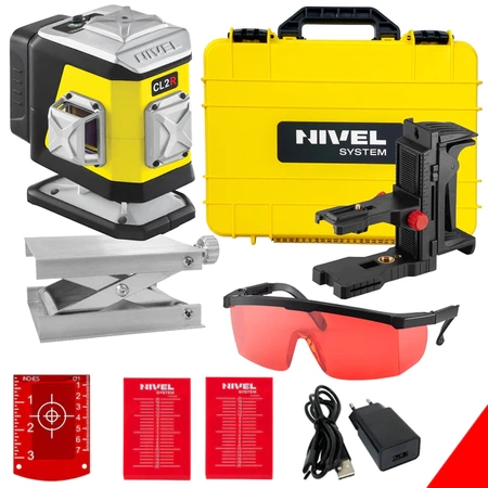 Nivel System CL2R Laser Krzyżowy 2x360 Czerwony