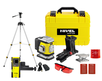 Nivel System CL2R Laser Krzyżowy 2x360 Czerwony + Statyw SJJ-M1 EX + Czujnik CLS-4