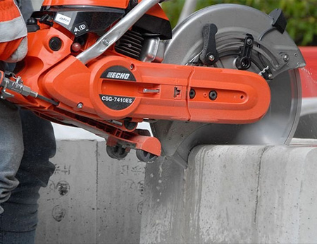 RĘCZNA PRZECINARKA SPALINOWA ECHO CSG-7410ES , (350 MM) GŁĘBOKOŚĆ CIĘCIA 125 MM