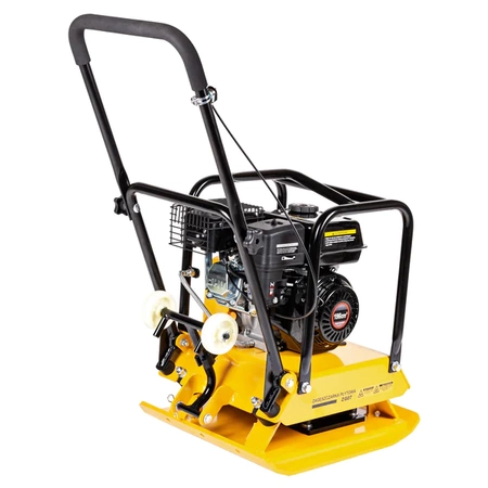 ZAGĘSZCZARKA SPALINOWA CEDRUS ZG07 96kg LONCIN G200F 20kN + MATA DO KOSTKI + KOŁA TRANSPORTOWE