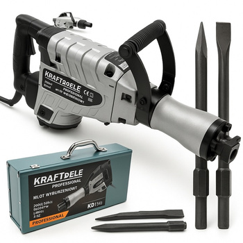 MŁOT WYBURZENIOWY KD1545, 3200W, 63J, SDS-HEX + WALIZKA + 2 DŁUTA