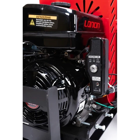 ROZDRABNIACZ SPALINOWY DO GAŁĘZI CEDRUS RB05PRO-HE-E ( RĘBAK ) LONCIN G420F ELEKTRYCZNY ROZRUCH HYDRAULICZNY PODAJNIK