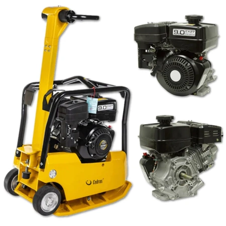 ZAGĘSZCZARKA SPALINOWA REWERSYJNA CEDRUS ZG04 160kg 30kN REWERS HYDRAULICZNY + KOŁA TRANSPORTOWE