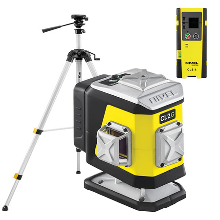 Nivel System CL2G Laser Krzyżowy 2x360 Zielony + Statyw SJJ-M1 EX + Czujnik CLS-4