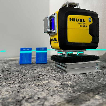 MULTI-LASER KRZYŻOWY NIVEL SYSTEM CL4D-B NIEBIESKI (4 X 360) + Statyw SJJ-M1 EX + Czujnik RD 800 DIGITAL + ŁATA LS-24