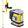 Nivel System CL2B Laser Krzyżowy 2x360 NIebieski + Tyczka LP-36