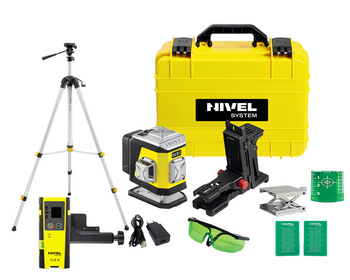Nivel System CL2G Laser Krzyżowy 2x360 Zielony + Statyw SJJ-M1 EX + Czujnik CLS-4