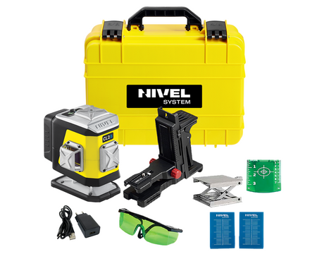 Nivel System CL2B Laser Krzyżowy 2x360 NIebieski + Tyczka LP-36