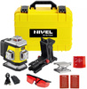 Nivel System CL4R Laser Krzyżowy 4x360 Czerwony + Tyczka LP-36