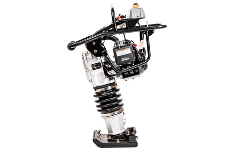 STOPA WIBRACYJNA, ZAGĘSZCZARKA STOPOWA (UBIJAK) 77 KG SKOCZEK CEDRUS ST77H-PRO PROFESSIONAL, 280 MM, 13.7kN, HONDA GXR120 + KOŁA TRANSPORTOWE