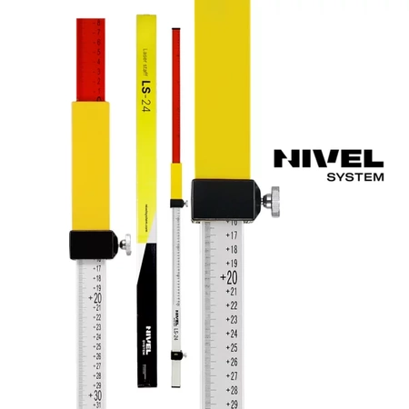 NIWELATOR LASEROWY NIVEL SYSTEM NL300R DIGITAL + ŁATA  LS-24 + STATYW SJJ1 + WALIZKA