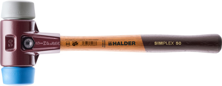 MŁOTEK HALDER SIMPLEX EH3013 40 MM MIĘKKI + ŚREDNIO TWARDY ELASTOMER 620 g