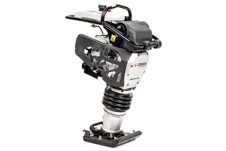 STOPA WIBRACYJNA, ZAGĘSZCZARKA STOPOWA (UBIJAK)  80 KG SKOCZEK CEDRUS ST82H-PRO PROFESSIONAL, 280 MM, 15kN, HONDA GXR120 + KOŁA TRANSPORTOWE