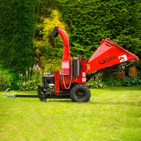 ROZDRABNIACZ SPALINOWY DO GAŁĘZI CEDRUS RB05PRO-HE-E ( RĘBAK ) LONCIN G420F ELEKTRYCZNY ROZRUCH HYDRAULICZNY PODAJNIK