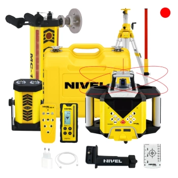 NIVEL SYSTEM NL620R DIGITAL NIWELATOR LASEROWY + ŁATA LS-24 + STATYW SJJ32 + SYSTEM MC-1D