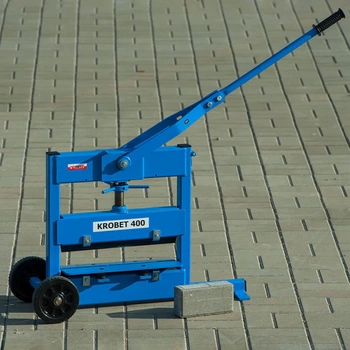 PRZECINAK BRUKARSKI (GILOTYNA) JAZON KROBET 400 DO KOSTKI BRUKOWEJ, CEGŁY I KRAWĘŻNIKÓW