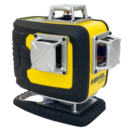 MULTI-LASER KRZYŻOWY NIVEL SYSTEM CL4D-R CZERWONY (4 X 360) + Statyw SJJ-M1 EX + Czujnik RD 800 DIGITAL + ŁATA LS-24