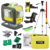 MULTI-LASER KRZYŻOWY NIVEL SYSTEM CL4D-G ZIELONY (4 X 360) + Statyw SJJ-M1 EX + Czujnik CLS-4 + ŁATA LS-24