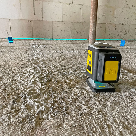 Nivel System CL2B Laser Krzyżowy 2x360 NIebieski + Statyw SJJ-M1 EX + Czujnik CLS-4