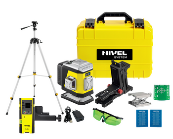 Nivel System CL2B Laser Krzyżowy 2x360 NIebieski + Statyw SJJ-M1 EX + Czujnik CLS-4