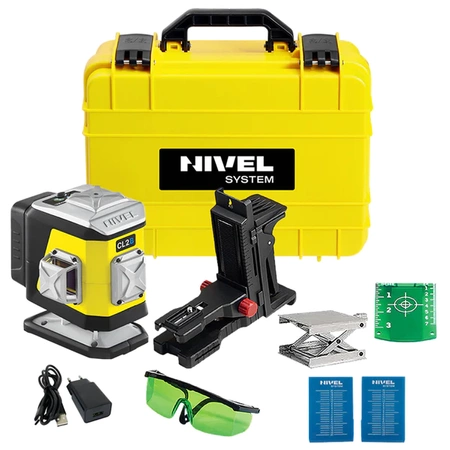 Nivel System CL2B Laser Krzyżowy 2x360 NIebieski