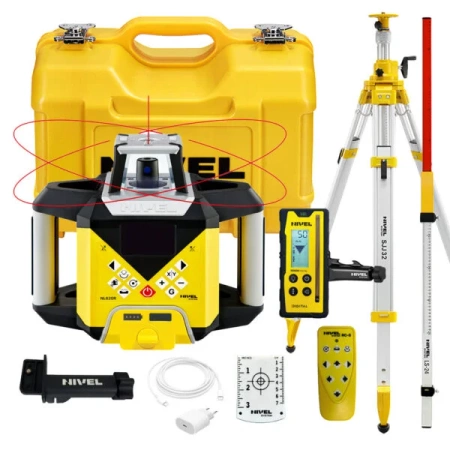 NIVEL SYSTEM NL620R DIGITAL NIWELATOR LASEROWY + ŁATA LS-24 + STATYW SJJ32 + WALIZKA