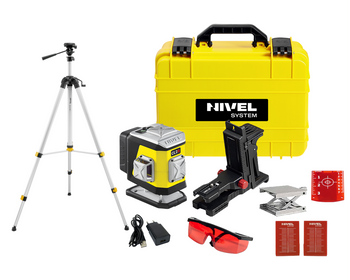 Nivel System CL2R Laser Krzyżowy 2x360 Czerwony + Statyw SJJ-M1 EX