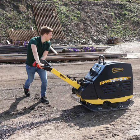 ZAGĘSZCZARKA REWERSYJNA 580 KG BOMAG BPR 70/70 D/E, 700 MM, ROZRUCH ELEKTRYCZNY, HATZ 1D81