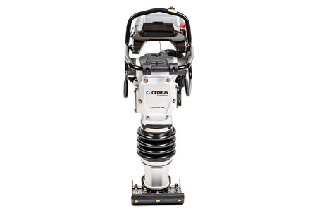 STOPA WIBRACYJNA, ZAGĘSZCZARKA STOPOWA (UBIJAK) 77 KG SKOCZEK CEDRUS ST77H-PRO PROFESSIONAL, 280 MM, 13.7kN, HONDA GXR120 + KOŁA TRANSPORTOWE