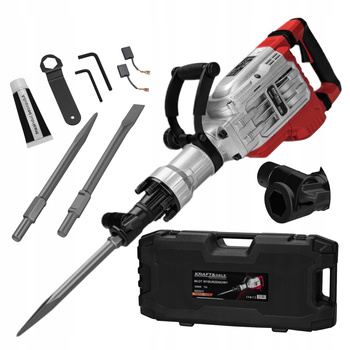 MŁOT WYBURZENIOWY KD3211, 3200W, 75J, HEX-GAN + WALIZKA + 2 DŁUTA