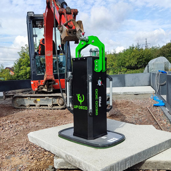 HYDRAULICZNY CHWYTAK PRÓŻNIOWY UP GECO 300 PRO DO KOPAREK, SPRZĘTU BUDOWLANEGO+ 2X PŁYTA SSĄCA