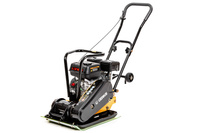 ZAGĘSZCZARKA JEDNOKIERUNKOWA 78 KG CEDRUS ZG80L, 420 MM, LONCIN G200F + MATA DO KOSTKI + KOŁA TRANSPORTOWE