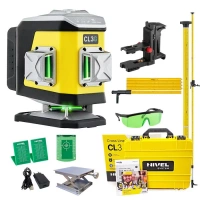Nivel System CL3G Laser Krzyżowy 3x360 Zielony + Tyczka LP-36