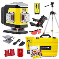 Nivel System CL3R Laser Krzyżowy 3x360 Czerwony + Statyw SJJ-M1 EX + Czujnik RD 800 DIGITAL