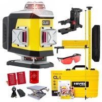 Nivel System CL4R Laser Krzyżowy 4x360 Czerwony + Tyczka LP-36