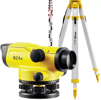 NIWELATOR OPTYCZNY NIVEL SYSTEM N24X + STATYW SJJ1 + ŁATA TS-50