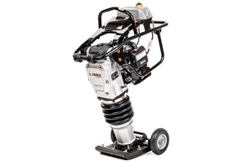 STOPA WIBRACYJNA, ZAGĘSZCZARKA STOPOWA (UBIJAK) 77 KG SKOCZEK CEDRUS ST77H-PRO PROFESSIONAL, 280 MM, 13.7kN, HONDA GXR120 + KOŁA TRANSPORTOWE